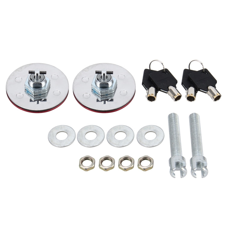 2 PCS Car Cover Lock Modified Hood Lock General Racing Car Cover Lock Modified Engine Cover Lock Racing Front Cover Lock with Keys
