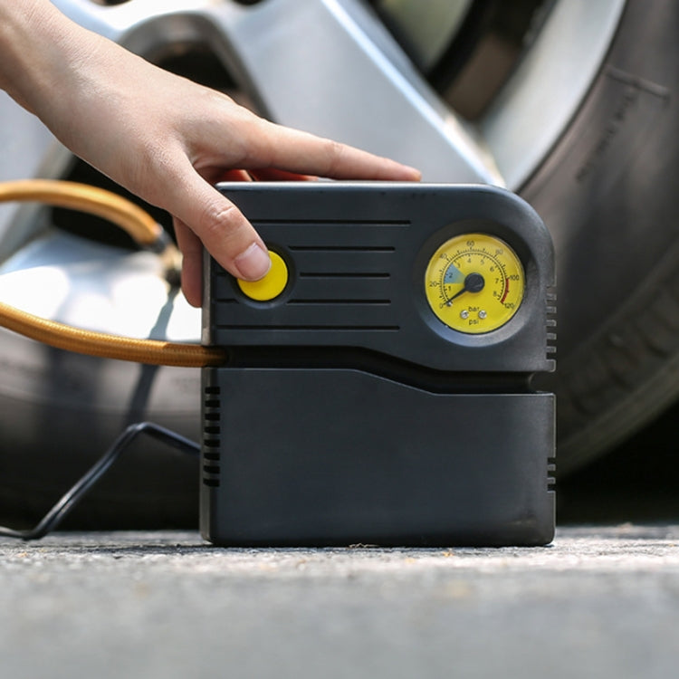 DC 12V 120W 10A 100PSI Tire Repair Tool Air Compressor Car Tire Pump Inflatable Pump with Inflating Needle Gas Nozzle