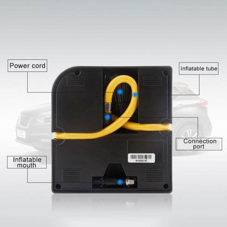 DC 12V 120W 10A 100PSI Tire Repair Tool Air Compressor Car Tire Pump Inflatable Pump with Inflating Needle Gas Nozzle