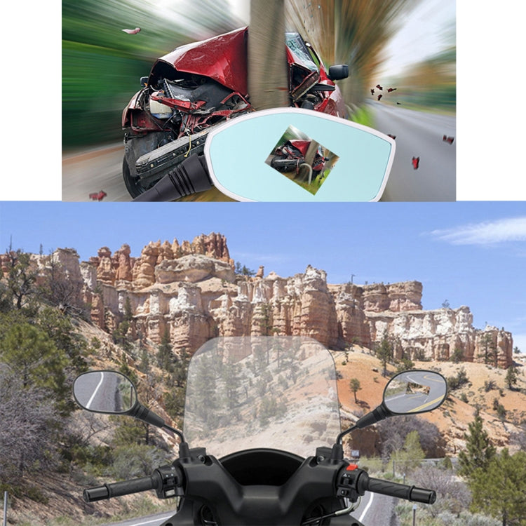 A Pair 2.4inch DC 12V-100V DVR Loop Recording 1080P High Resolution Motorcycle Driving Recorder Motorcycle Rear Mirror Cam without TF Card