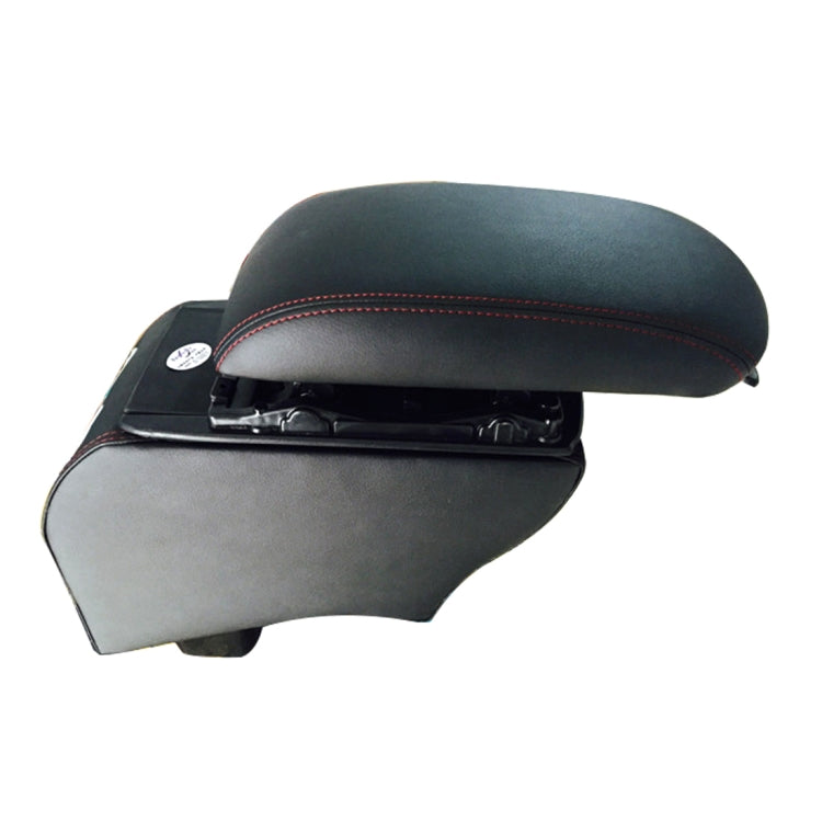 Car ABS Leather Wrapped Armrest Box with Fast Charge USB Holes and Cables for 2015 Honda City