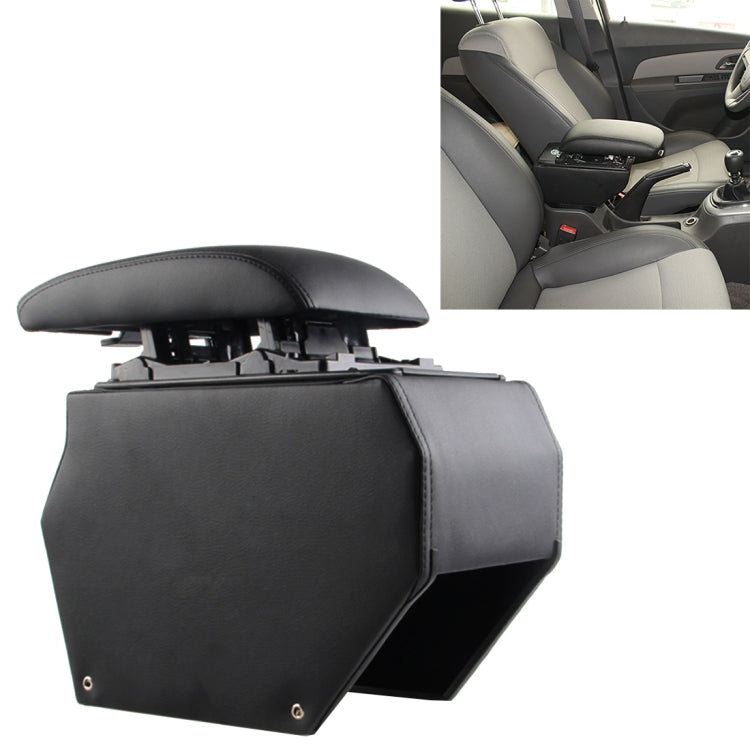 Car ABS Leather Wrapped Armrest Box with Fast Charge USB Holes and Cables for 2008 Peugeot