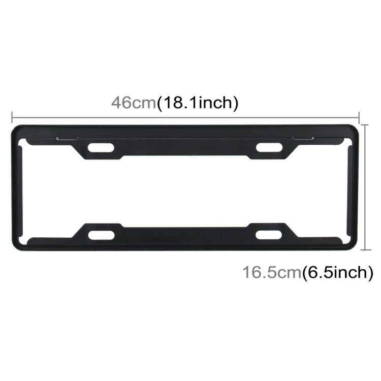 2 PCS Carbon Lead License Plate Frame Simple and Beautiful Car License Plate Frame Holder Universal License Plate Holder(Black)