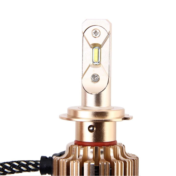 2 PCS H7 25W 2000LM 6000K Pure White High Power LED Headlight Bulbs Conversion Kit, DC 12-24V