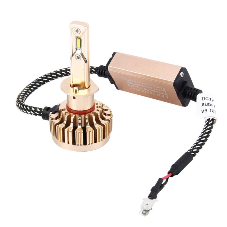 2 PCS H3 25W 2000LM 6000K Pure White High Power LED Headlight Bulbs Conversion Kit, DC 12-24V