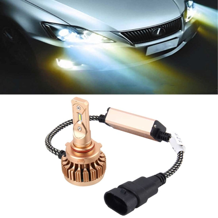 2 PCS 9005/HB3 25W 2000LM 6000K Pure White High Power LED Headlight Bulb Conversion Kit, DC 12-24V