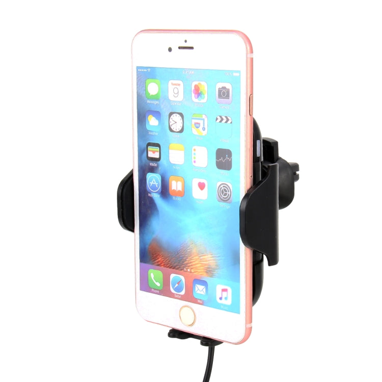Universal Car Wireless Charger Air Vent Mount Phone Holder Stand, For iPhone, Galaxy, Sony, Lenovo, HTC, Huawei and other Smartphones (Width: 6-8.5cm)