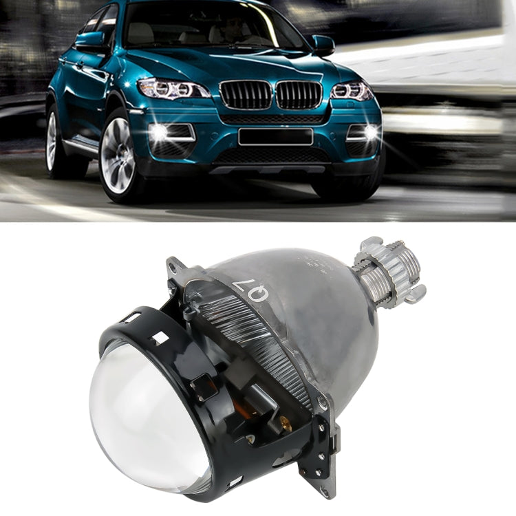IPHCAR Q7 DC12V 35W 5500K 3.0 inch Non-destructive Modification Bi-Xenon Projector Lens Light with Special Light Bulb for Left Driving