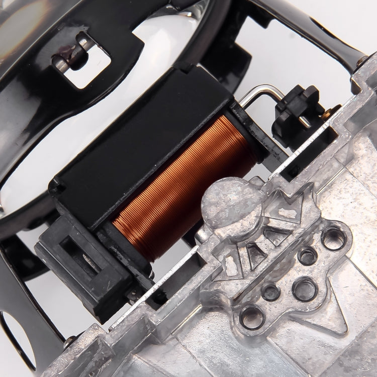 IPHCAR Q7 DC12V 35W 5500K 3.0 inch Non-destructive Modification Bi-Xenon Projector Lens Light with Special Light Bulb for Left Driving