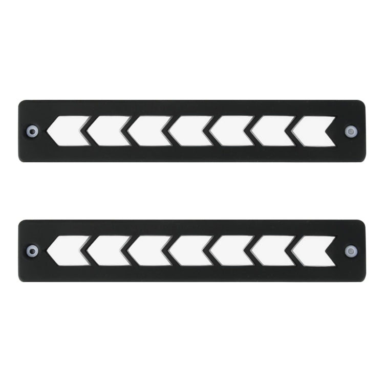 2 PCS DC 12V 7.4W Arrow Shape LED Daytime Running Lights Lamp COB LEDs