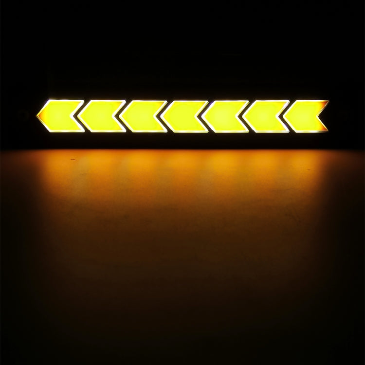 2 PCS DC 12V 7.4W Arrow Shape LED Daytime Running Lights Lamp COB LEDs