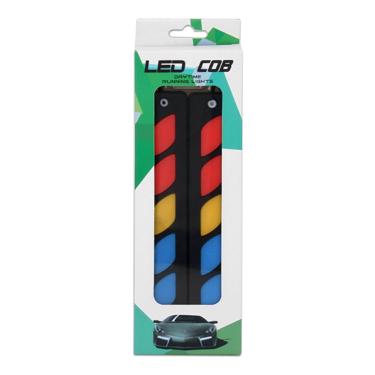 2 PCS DC 12V 7.4W Diamond Shape LED Daytime Running Lights Lamp COB LEDs