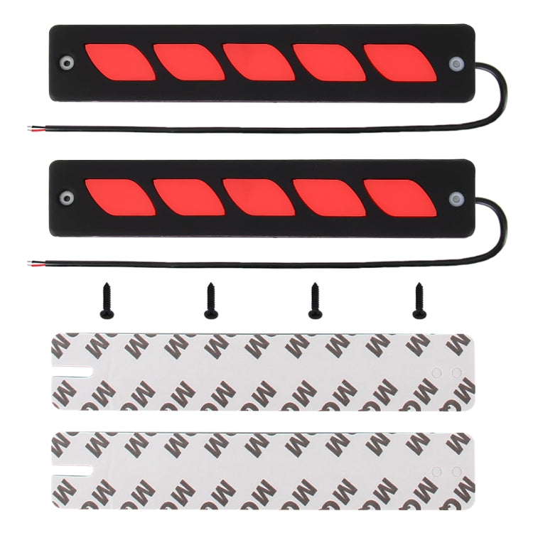 2 PCS DC 12V 7.4W Diamond Shape LED Daytime Running Lights Lamp COB LEDs