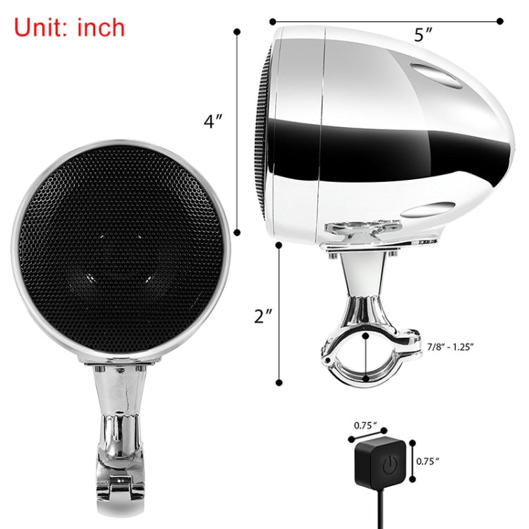 SPK350 300W Multi-functional Motorcycle Bluetooth Modified Audio Amplifier, Support FM & Wired Control