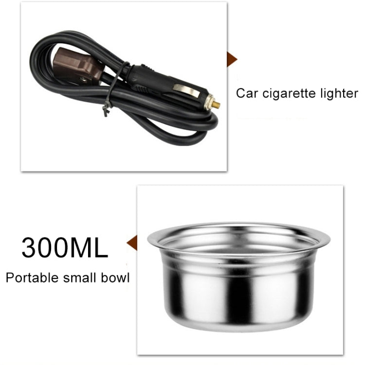 DC 12V Stainless Steel Car Electric Kettle Heated Mug Heating Cup with Charger Cigarette Lighter for Car, Capacity: 1000ML