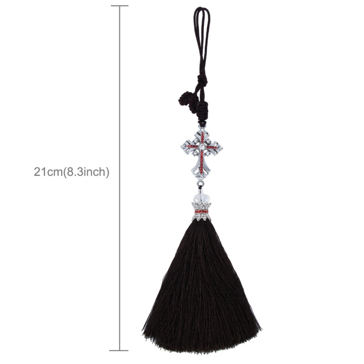 Lovely Ornaments Metal Flower Crystal Style Hanging Decoration For Car And Household