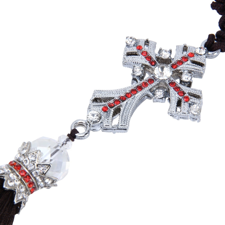 Lovely Ornaments Metal Flower Crystal Style Hanging Decoration For Car And Household