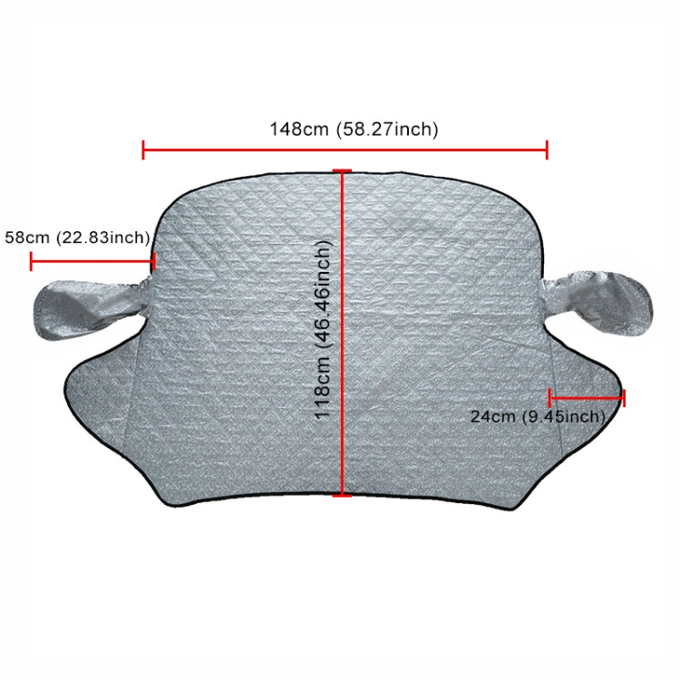 Car Auto Magnetic Aluminum Film Sunshine Frost Snow Protect Windshield Cover