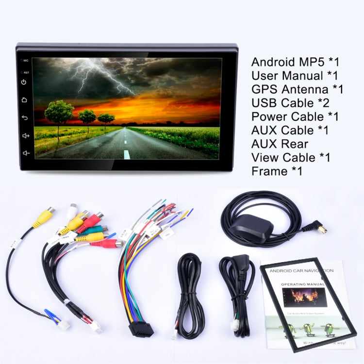 9999 HD 7 inch Car Radio Receiver MP5 Player, Android 8.1, Support Phone Link & FM & Bluetooth & WIFI & GPS