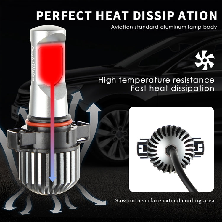 EV10LED-CSP 2 PCS 5202 / 5201 DC 9-30V 9.5W 6000K 900LM Highlight Fog Light Xenon White