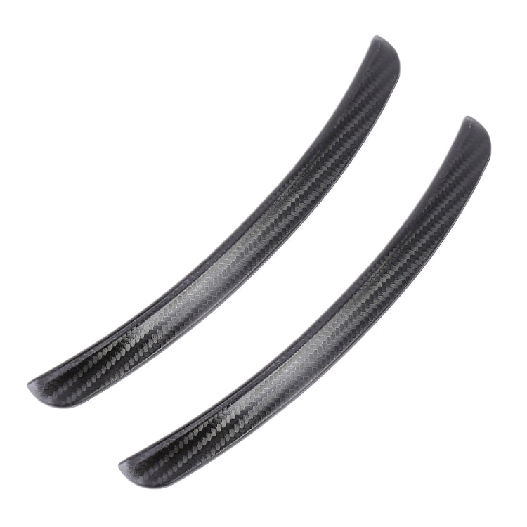 2 PCS 24.5cm Car Universal Fender Flares Wheel Eyebrow Decal Sticker Eyebrow Car-covers Black Striped Round Arc Strips