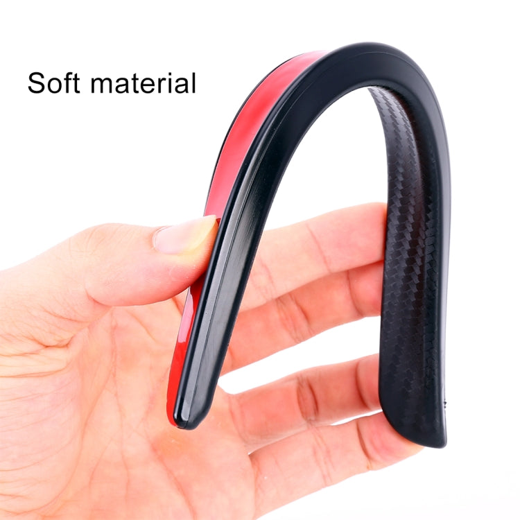 2 PCS 24.5cm Car Universal Fender Flares Wheel Eyebrow Decal Sticker Eyebrow Car-covers Black Striped Round Arc Strips