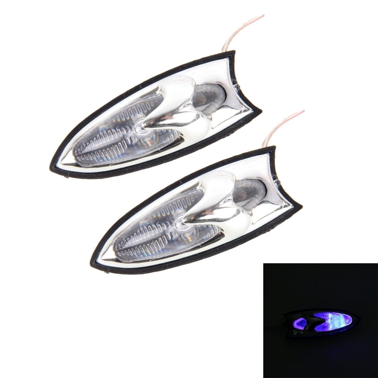 2PCS CARFU AC-197 1W Lead Lamp Clearance Light Only For 12V Car(Blue Light)