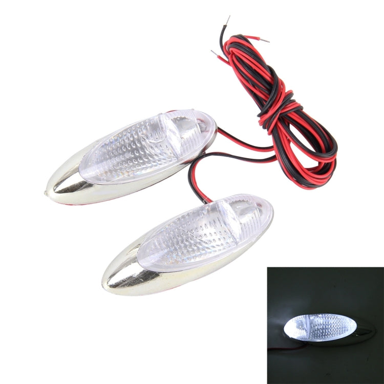 2PCS CEDAR AC-808 1W Clearance Light, DC 12V(White Light)
