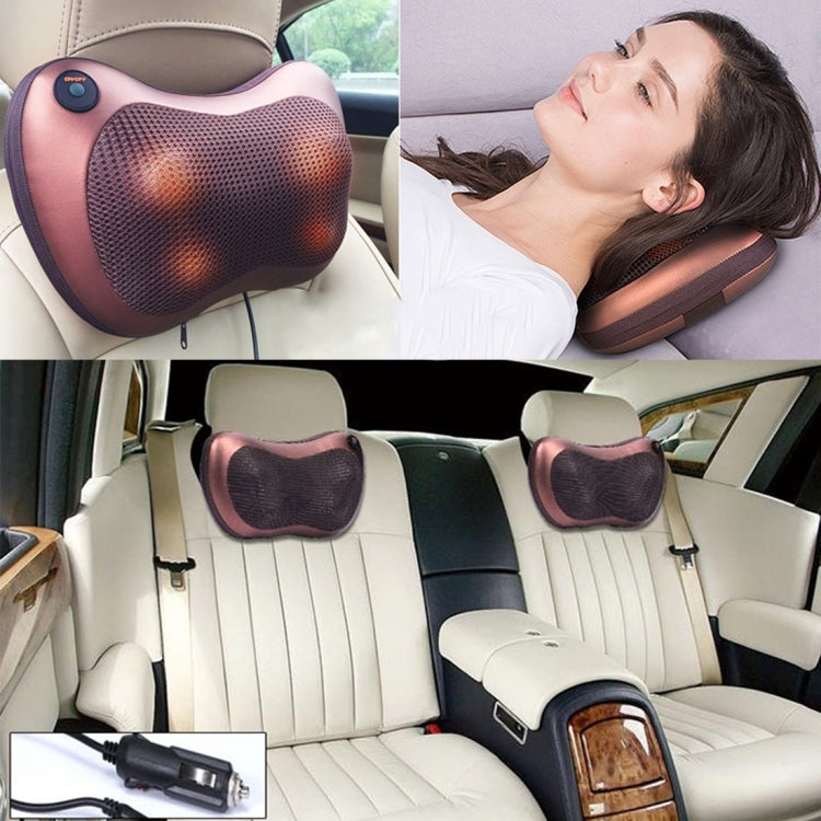 FP-8018 Multifunctional Portable Onboard 4 Heated Rollers Car Home Massage Pillow, Size: 30 x 18.5 x 8 cm