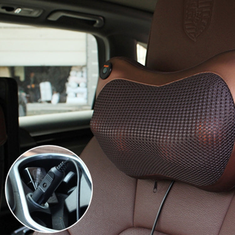 FP-8028 Multifunctional Portable Onboard 8 Heated Rollers Car Home Massage Pillow, Size: 30 x 18.5 x 8 cm