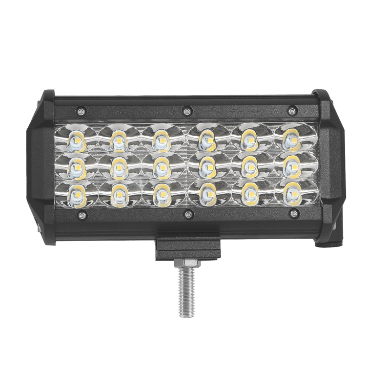 DC 10-30V 72W 7200LM 6000K Waterproof IP68 Vehicle Car Boat Marine External Work Lights Emergency Lights 60 Degrees Adjustable Flood Light LED Car Bulbs with 18 Intense CREE Lights (White Light)