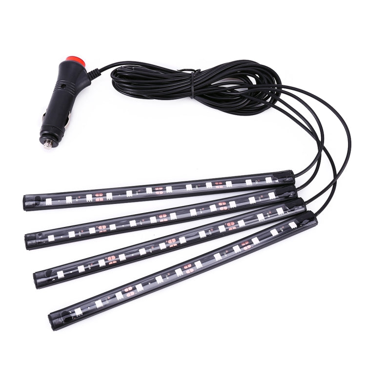 4 in 1 Universal Car LED Atmosphere Lights Colorful Lighting Decorative Lamp, with 48LEDs SMD-5050 Lamps, DC 12V 3.7W