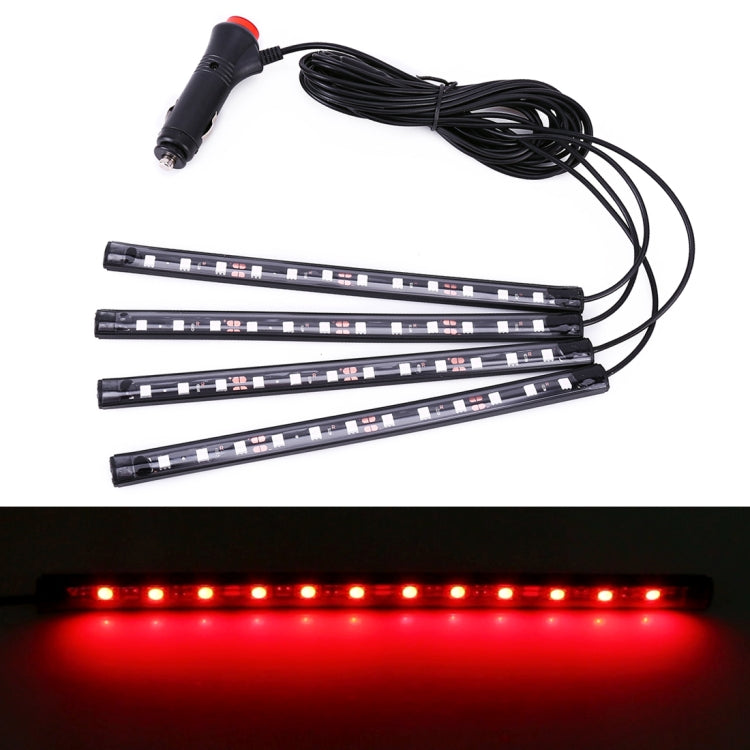 4 in 1 Universal Car LED Atmosphere Lights Colorful Lighting Decorative Lamp, with 48LEDs SMD-5050 Lamps, DC 12V 3.7W