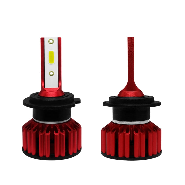 Q6 2 PCS H7 25W 3000LM 6000K IP68 LED Headlight Bulbs High Beam Conversion Kit DC 9-36V (White Light)