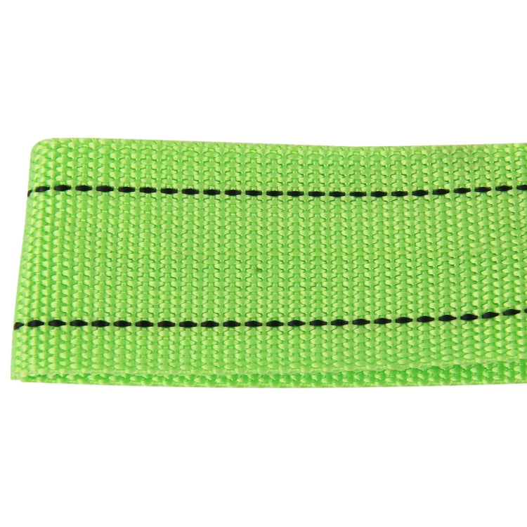 ZONGYUAN 3m×4cm 3 Ton Car Elastic Force Towing Rope Straps with Two Hooks High Strength Cable Cord Heavy Duty Recovery Securing Accessories for Cars Trucks(Green)