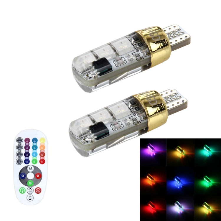 2 PCS 3W Auto Flash Strobe Fade Smooth Remote Controlled Colorful LED Clearance Decorative Light with 6 SMD-5050 LED, DC 12V