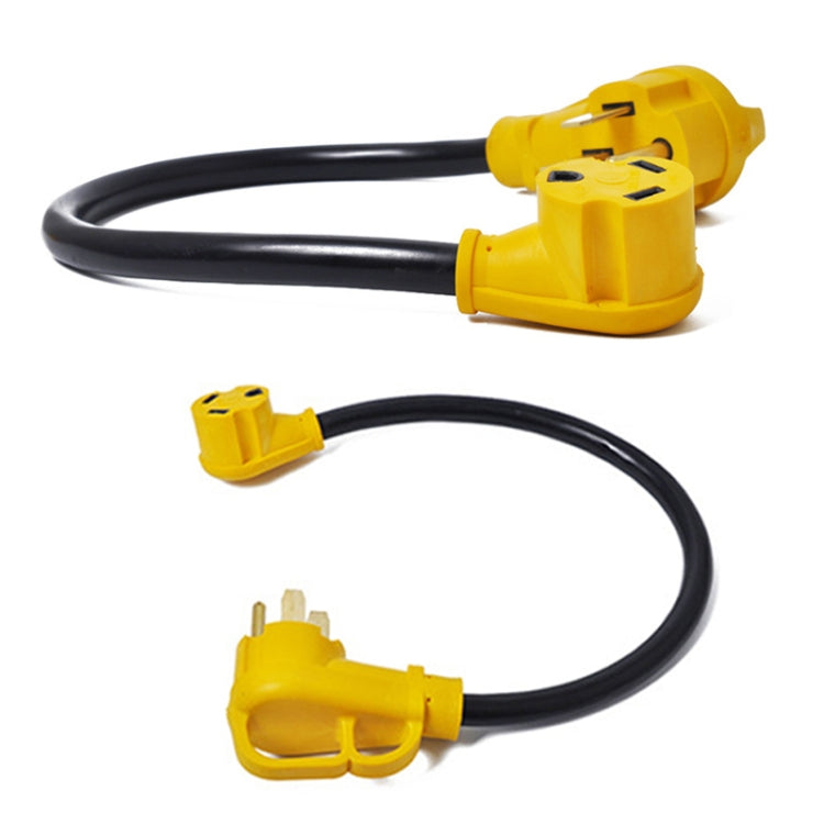 125V 50A Male to 30A Female Plug RV Boat Marine Adapter, Cable Length: 60cm
