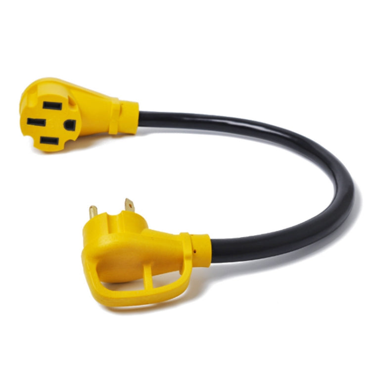 125V 30A Male to 50A Female Plug RV Boat Marine Adapter, Cable Length: 60cm