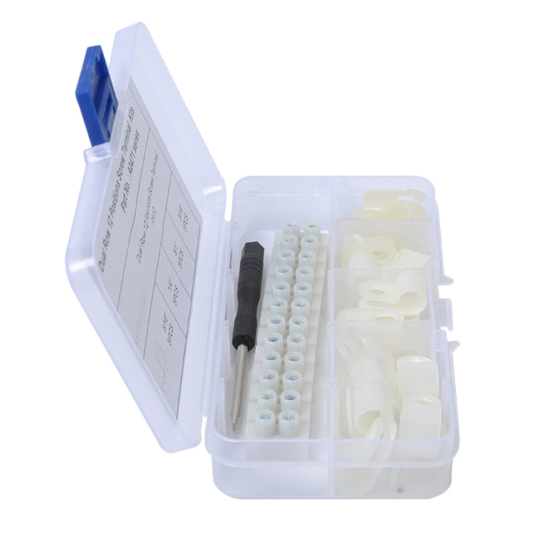 25 PCS 300V 20A PA8 12 Position Barrier Screw Terminal Block Wire Dual Row Connector Strip with R Type Line Clamp