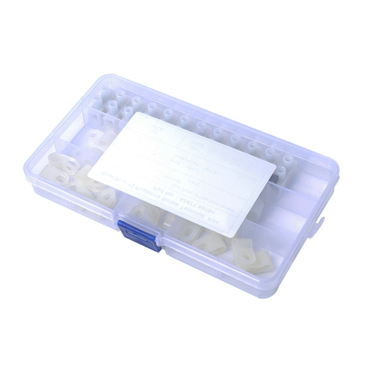 25 PCS 300V 35A PA12 12 Position Barrier Screw Terminal Block Wire Dual Row Connector Strip with R Type Line Clamp