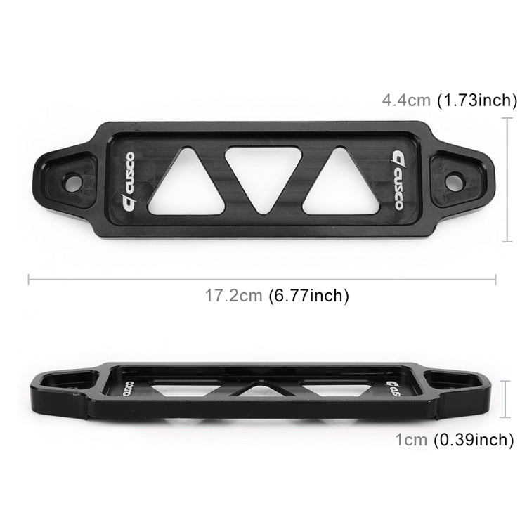 Universal Car Short Stainless Steel Battery Tie Down Clamp Bracket, Size: 17.2 x 4.4 x 1cm