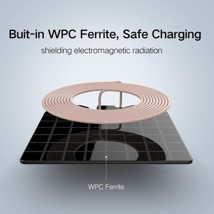 10W Aluminum Alloy Magnetic QI Standard Car Air Outlet Vent Wireless fast Charger with Intelligent LED Indicator, For Galaxy, Sony, Lenovo, HTC, Huawei, and Other Smartphones(Black)