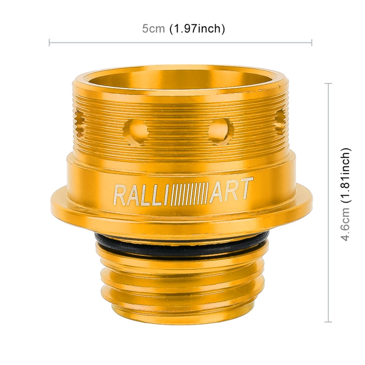 Car Modified Stainless Steel Oil Cap Engine Tank Cover for Mitsubishi, Size: 5.0 x 4.6cm