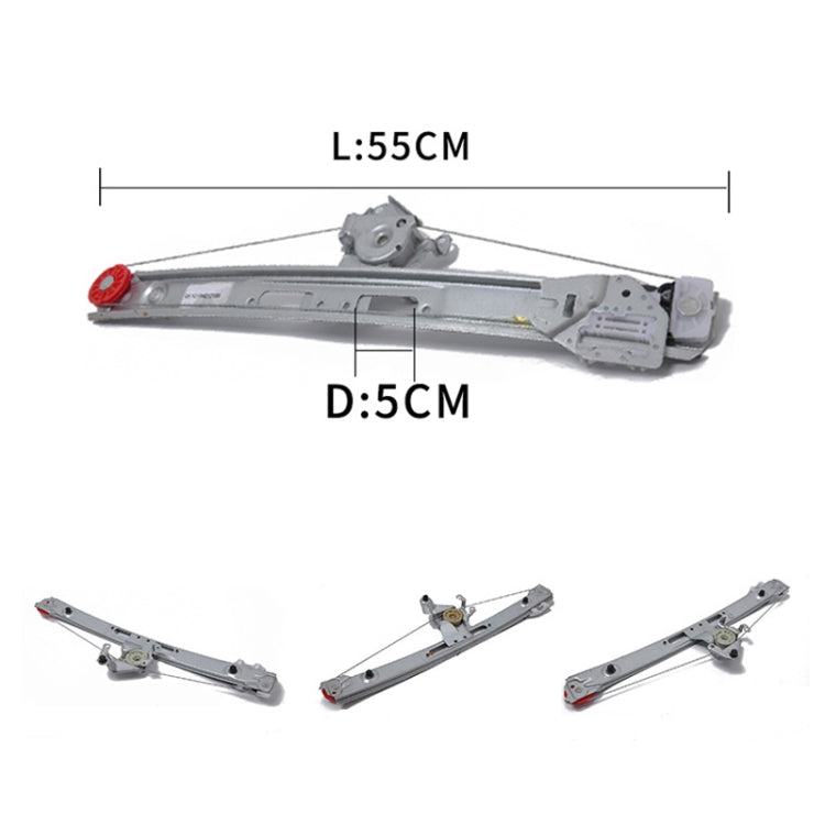 2 PCS Glass Lift Rear Left Rear Right 51358212099 for BMW E46