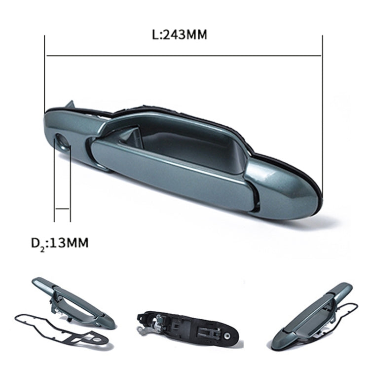 Auto Front Left Right Outer Exterior Door Handles 69220-08010FL 69220-08010FR for Toyota Sienna 1998-2003