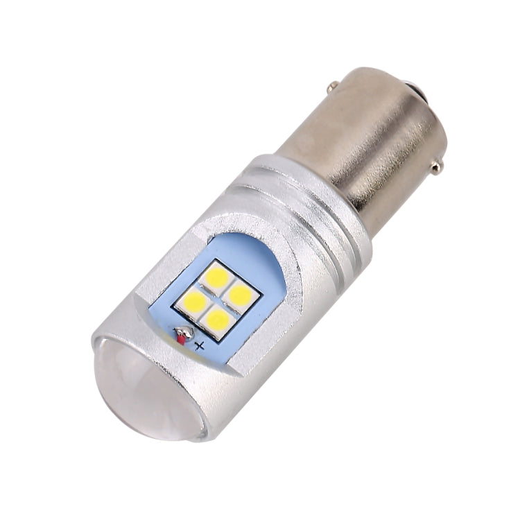 2 PCS 1156 / BA15S 7.5W 600LM 6000K Car Auto Turn Lights / Reversing Light 12LEDs SMD-3030 Lamps, DC 12V-24V(White Light)