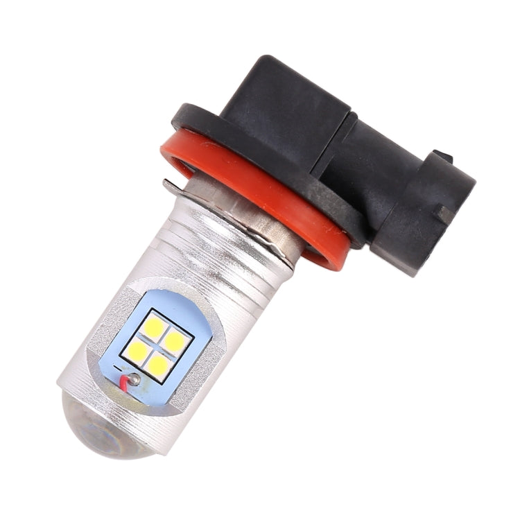 2 PCS H8 / H11 7.5W 600LM 6000K Car Auto Fog Light 12LEDs SMD-3030 Lamps, DC 12V-24V (White Light)