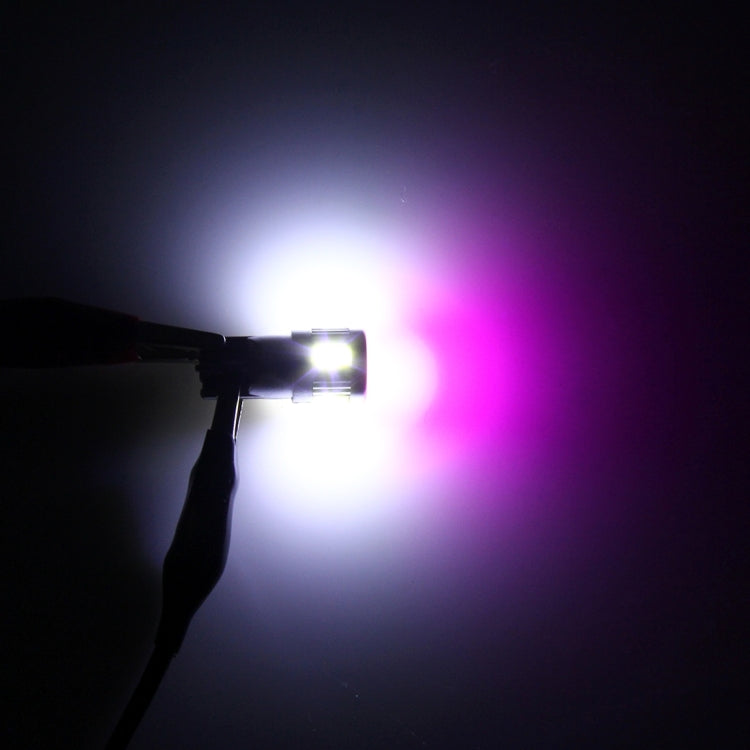 2 PCS T10 3W 300 LM 6000K Constant Current Car Clearance Light with 6 SMD-5730 LED Lamp, DC 12V (Pink Light)