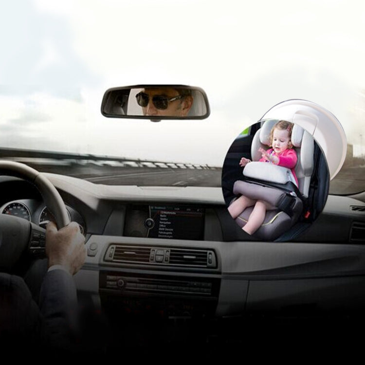 Car Auto 360 Degree Adjustable Baby View Mirror Rear Baby Safety Convex Mirror, Diameter: 75mm