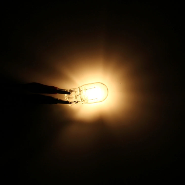 10 PCS 7440 3W Car Turn Light with Glass Shell, DC 12V (Warm White)